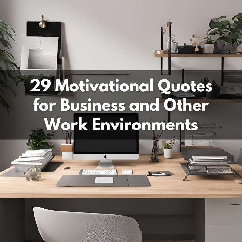 29 Motivational Quotes for Business and Other Work Environments