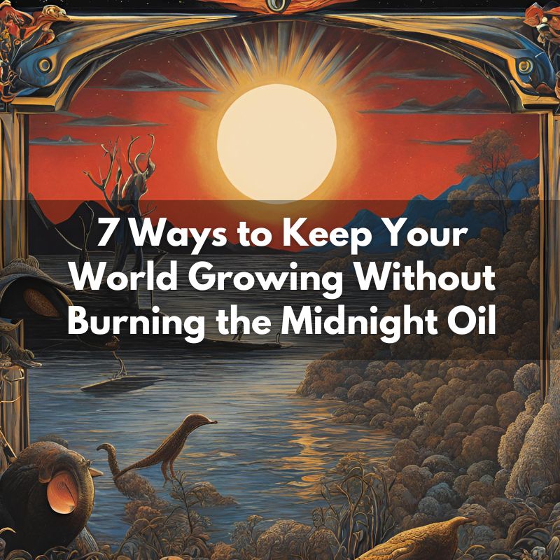 7 Ways to Keep Your World Growing Without Burning the Midnight Oil