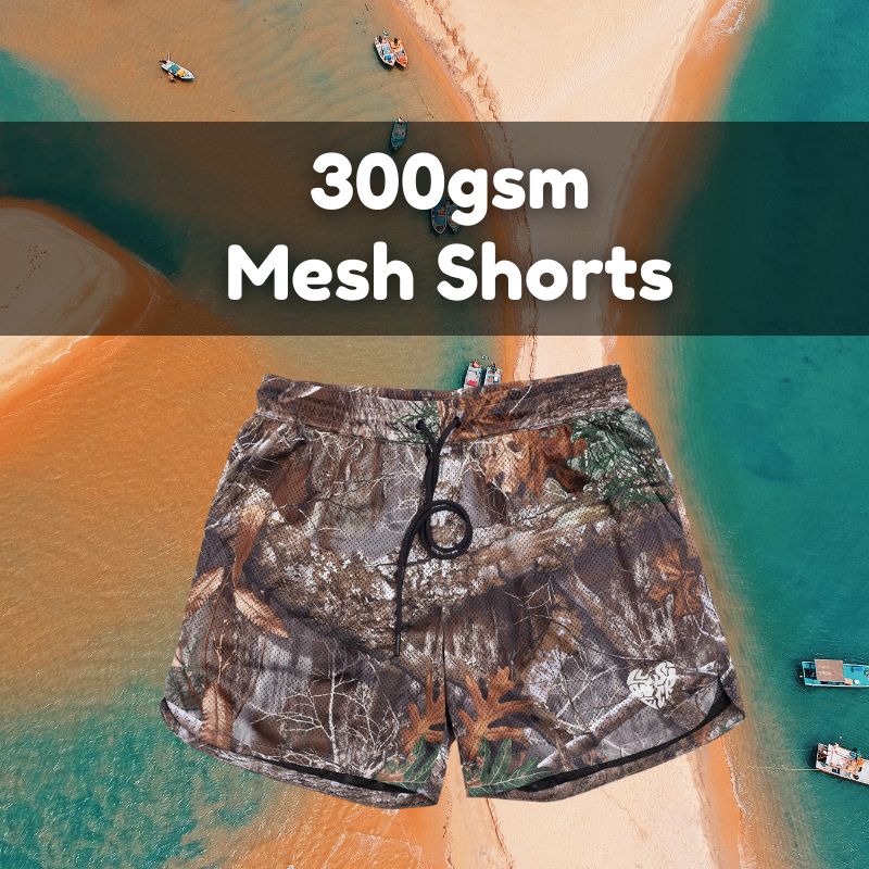 300gsm mesh shorts