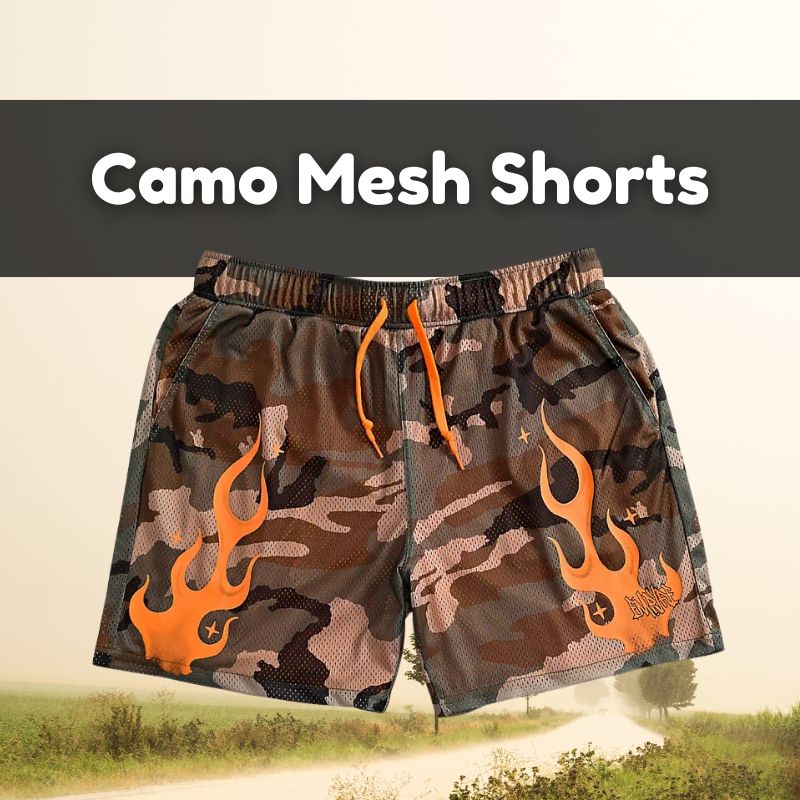 Camo Mesh Shorts