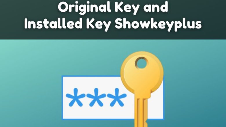 Difference between Original Key and Installed Key Showkeyplus