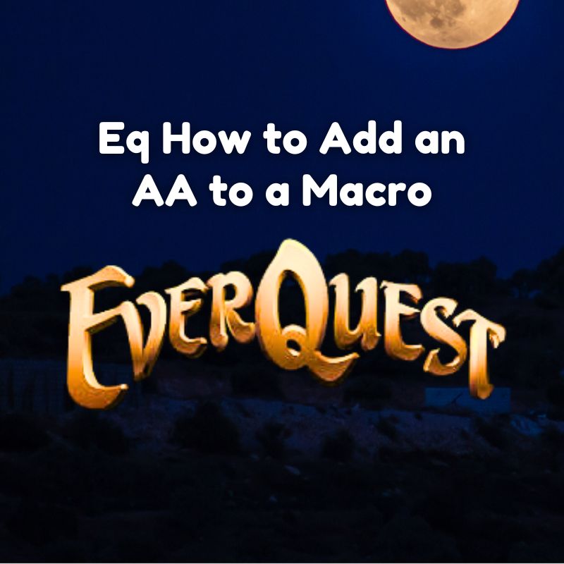 Eq How to Add an AA to a Macro