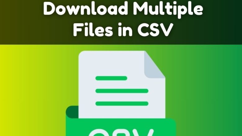 What Does It Mean to Download Multiple Files in CSV