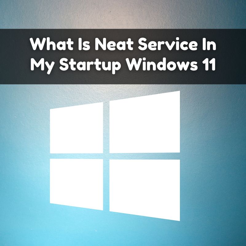 What Is Neat Service In My Startup Windows 11